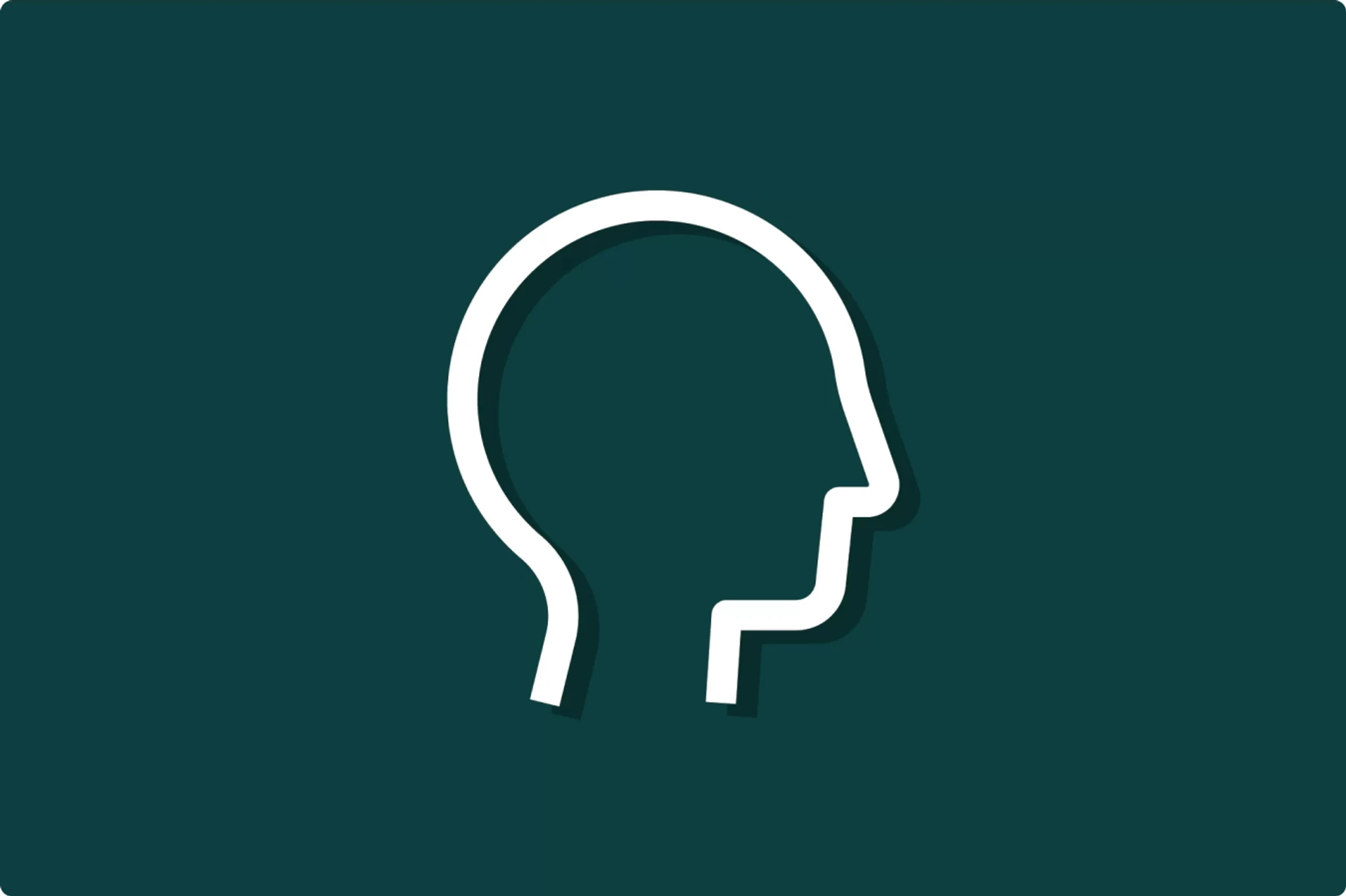a logo of a head