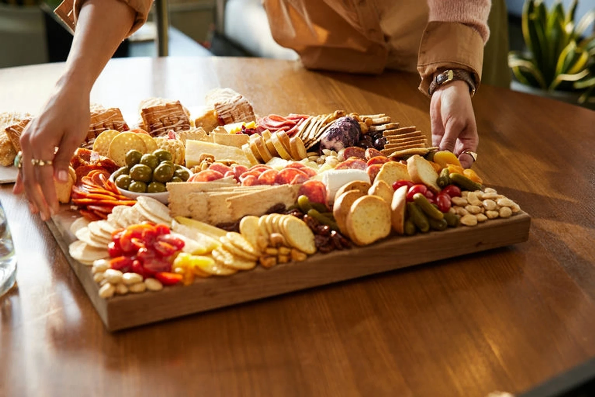 Für Mitglieder zubereitetes Buffet